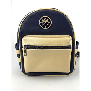 Disney Parks Marvel Studios The Marvels Collection Backpack Blue Gold Small